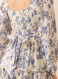 Jenni Floral Mini Dress Detail 4 - TULLABEE