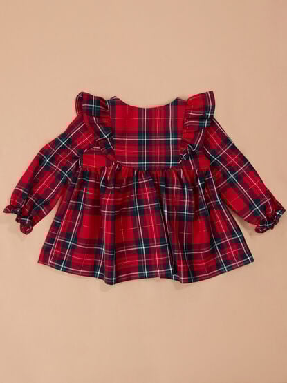 Mary Plaid Dress with Legging - TULLABEE