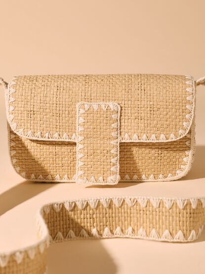 Woven Picnic Crossbody Bag - TULLABEE