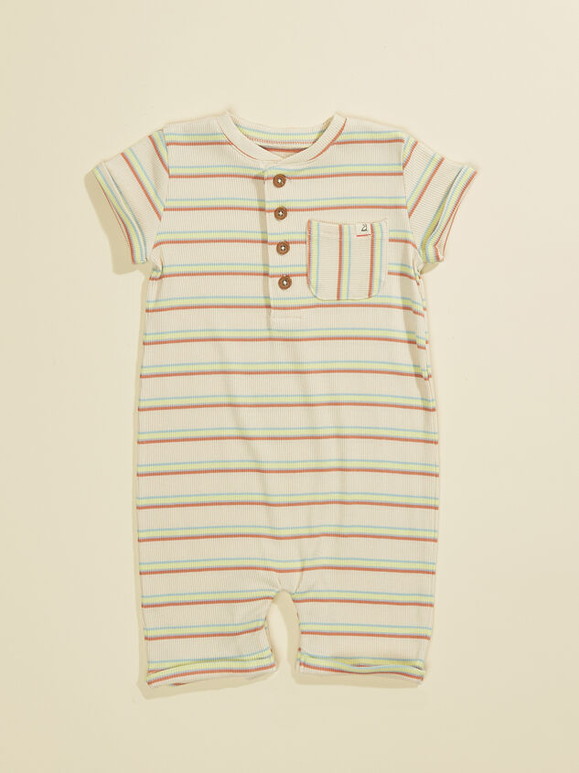 Tanner Striped Romper by Me + Henry - TULLABEE