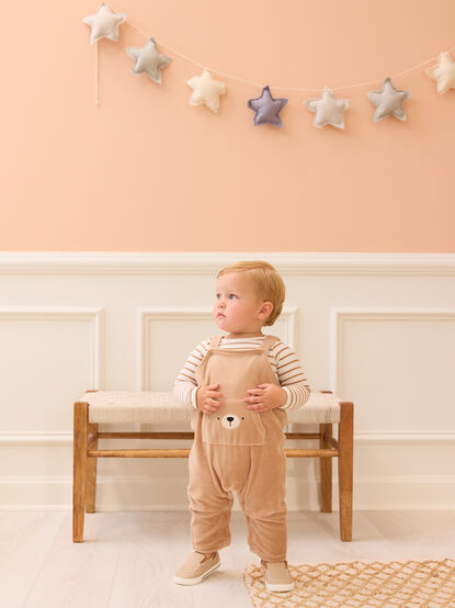 Brother Bear Velour Overall - TULLABEE