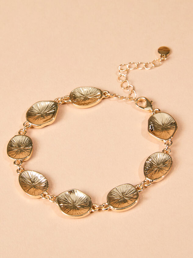 Hammered Coin Bracelet Detail 2 - TULLABEE