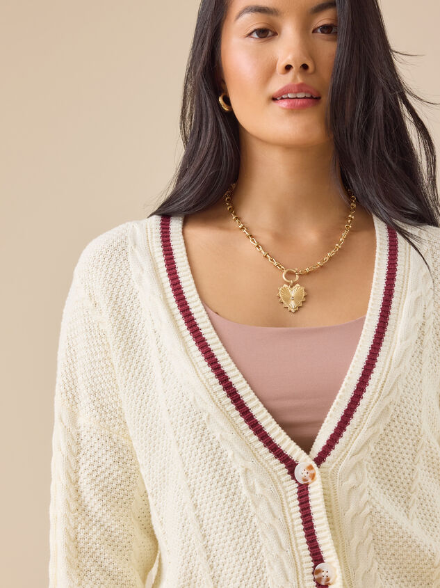 Nara Varsity Cardigan Detail 4 - TULLABEE