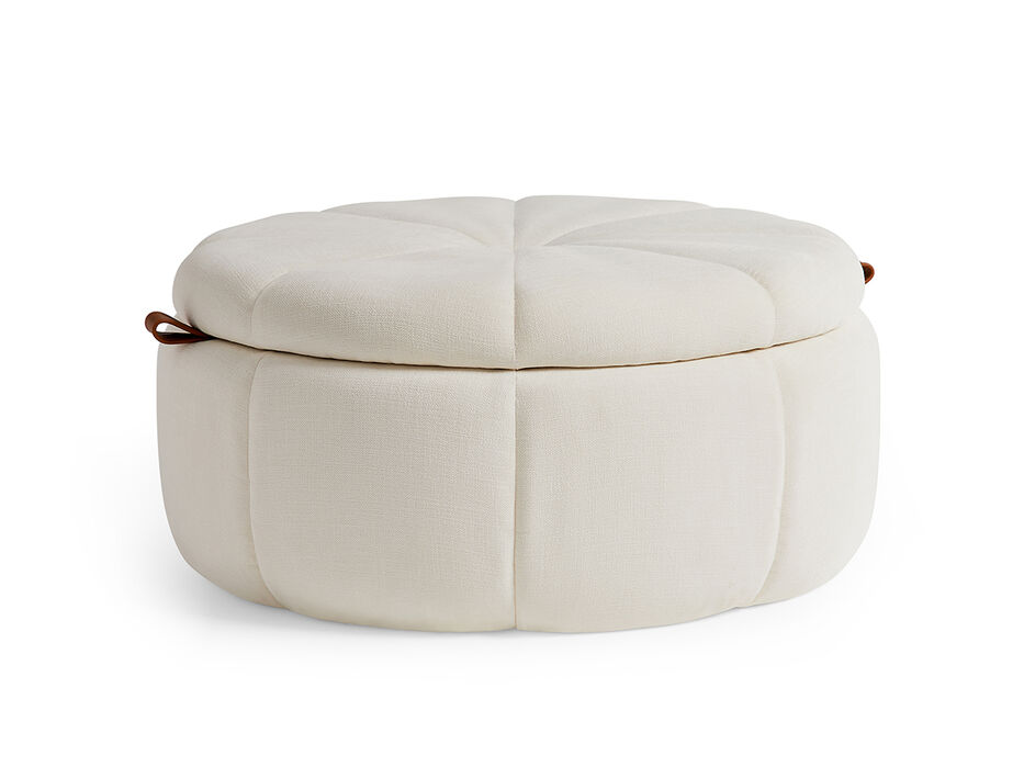 Bianca Upholstered Storage Ottoman - TULLABEE - 
