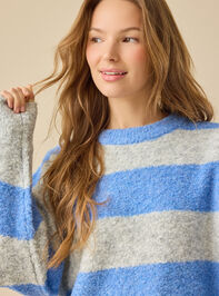 Mindy Oversized Rugby Sweater Detail 2 - TULLABEE