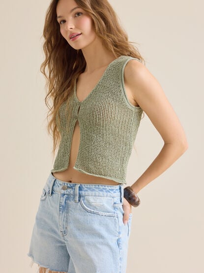 Edie Woven Vest - TULLABEE