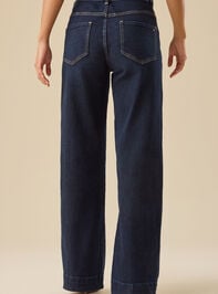 Jade Wide Leg Jeans Detail 5 - TULLABEE