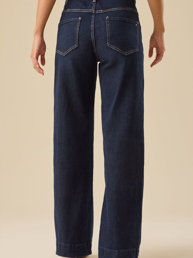Jade Wide Leg Jeans Detail 5 - TULLABEE