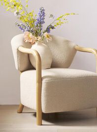 Miley Wood & Upholstered Chair Detail 2 - TULLABEE