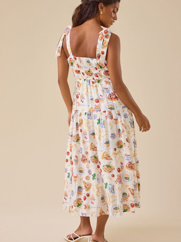 Bianca Midi Dress Detail 4 - TULLABEE