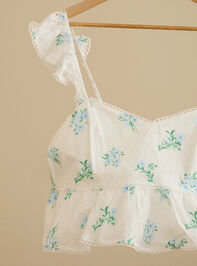 Maddy Floral Crop Detail 2 - TULLABEE