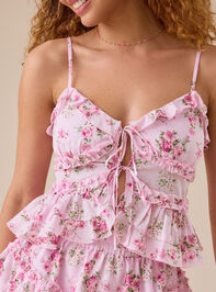 Ardith Floral Tank Top Detail 2 - TULLABEE