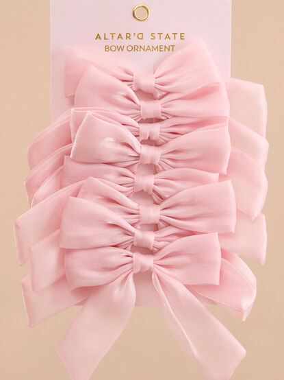 Pink Bow Ornament Pack - TULLABEE