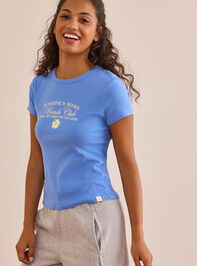 Sunshine and Books Baby Tee Detail 4 - TULLABEE