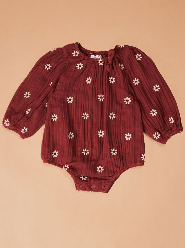 Hallie Embroidered Daisy Bubble by Mud Pie - TULLABEE