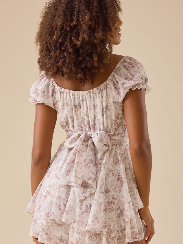 Cora Puff Sleeve Romper Detail 4 - TULLABEE