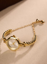 Ribbed Band Pull Tie Watch - TULLABEE