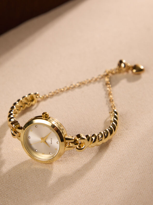 Ribbed Band Pull Tie Watch - TULLABEE