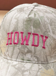 Howdy Camo Trucker Hat Detail 2 - TULLABEE