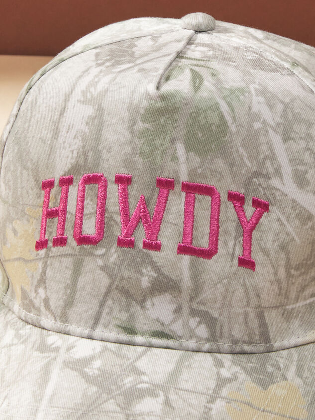 Howdy Camo Trucker Hat Detail 2 - TULLABEE