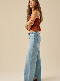 Leah Ruched Peplum Tank Detail 6 - TULLABEE