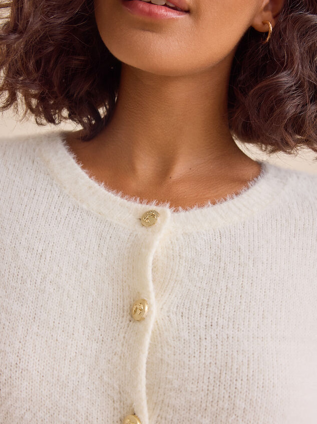 Milani Bow Button Cardigan Detail 3 - TULLABEE