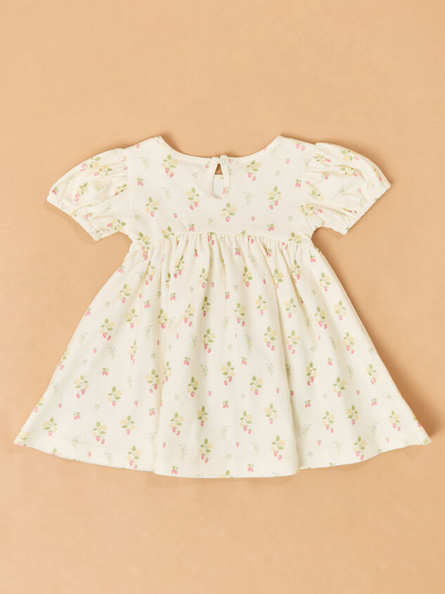 Joanie Strawberry Dress Detail 3 - TULLABEE