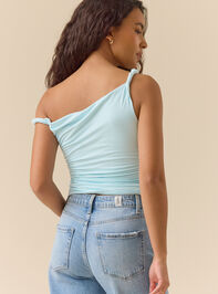 Amelia Asymmetrical Twist Tank Detail 4 - TULLABEE