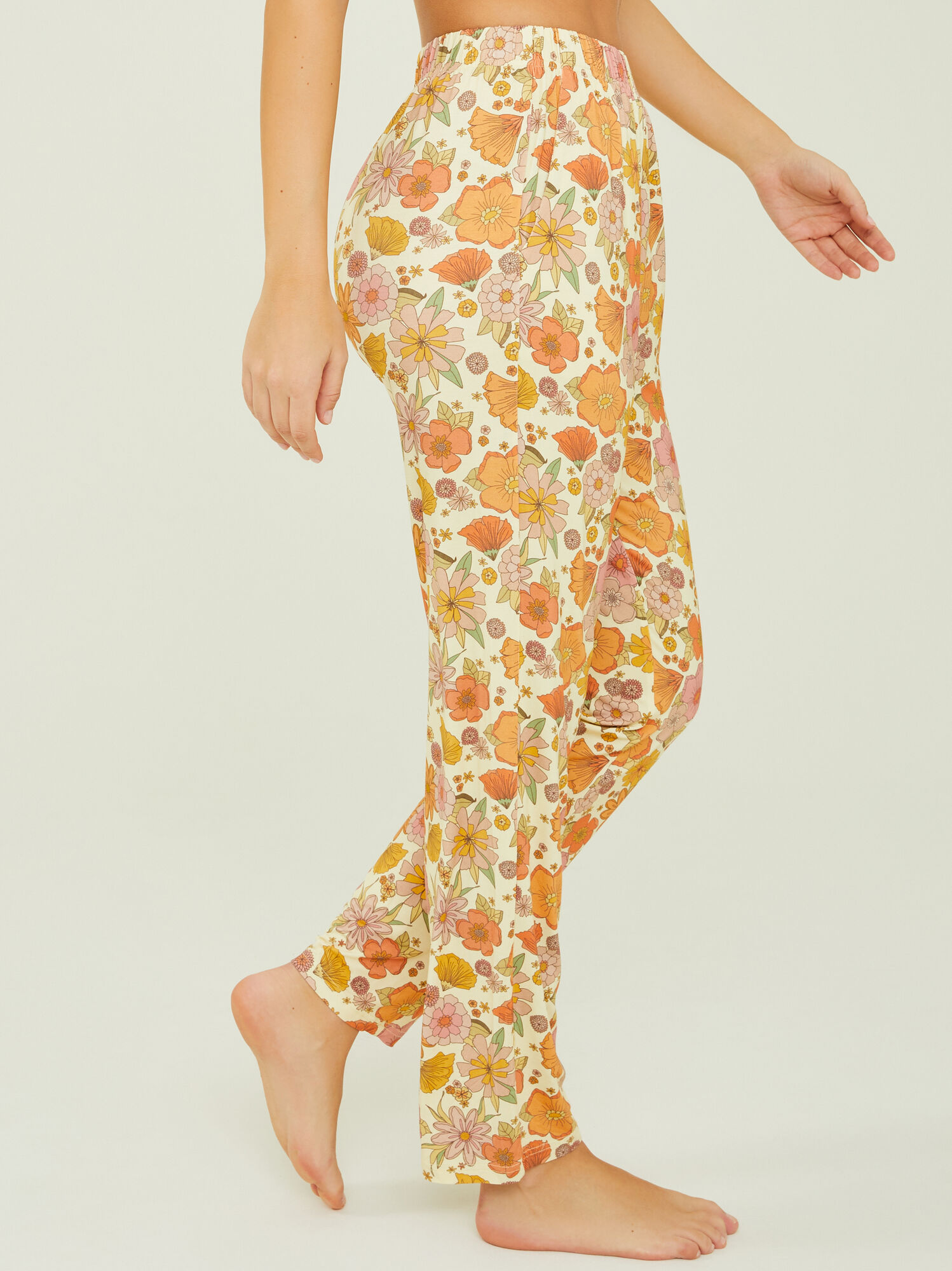 Marigold Floral Mama Pajama Pants