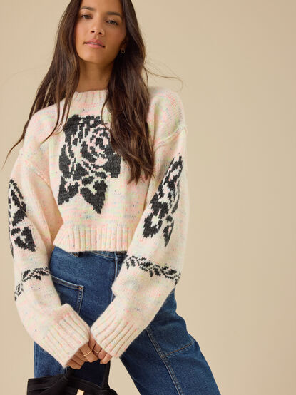 Selina Rose Stitched Sweater - TULLABEE