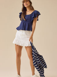 Bellamy Gauze Babydoll Top Detail 2 - TULLABEE