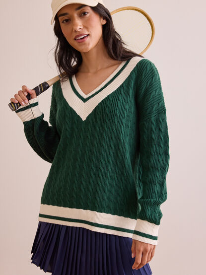 Campus Cable Sweater - TULLABEE