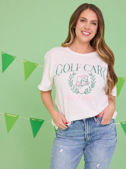 Golf Cart Mama Graphic Tee - TULLABEE