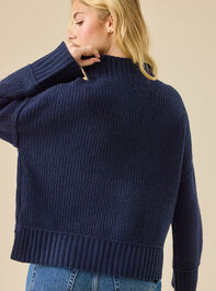 Josie Mock Neck Sweater Detail 5 - TULLABEE