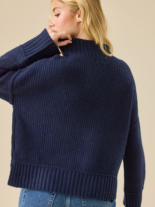 Josie Mock Neck Sweater Detail 5 - TULLABEE