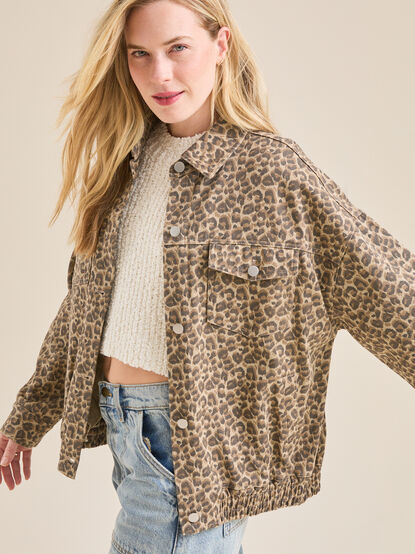 Riley Animal Print Jacket - TULLABEE