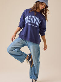 Nashville Oversized Pullover Detail 2 - TULLABEE