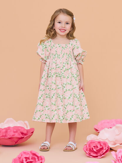 Tilly Floral Smocked Mini Dress - TULLABEE