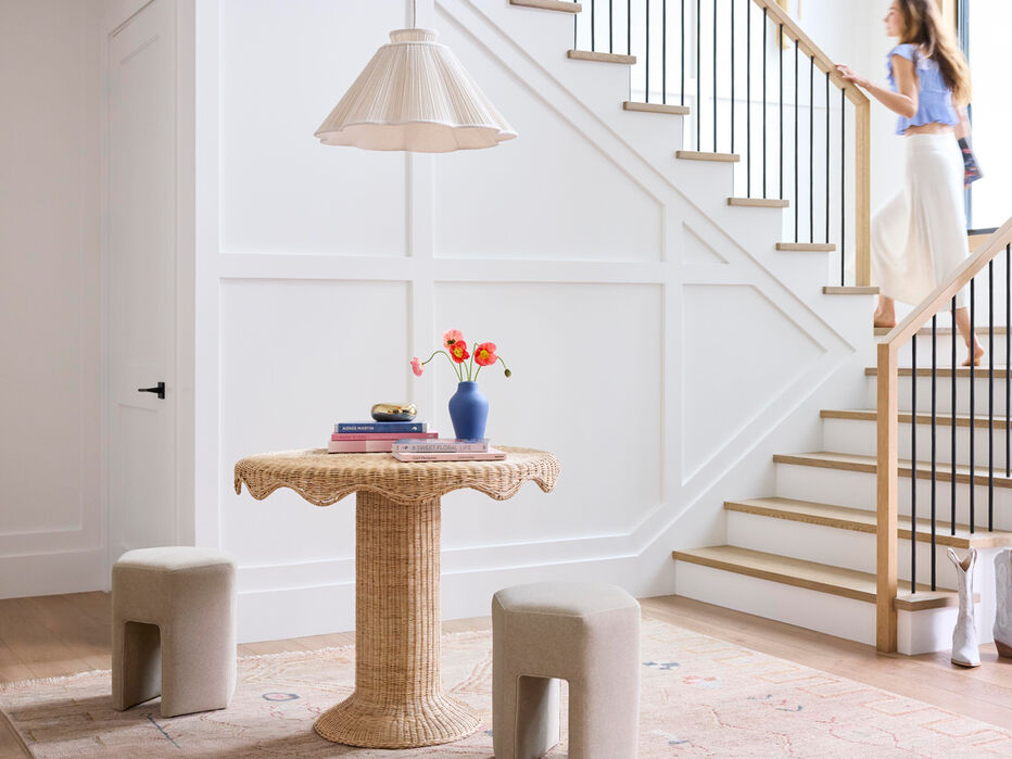 Fennel Upholstered Stool - TULLABEE - 