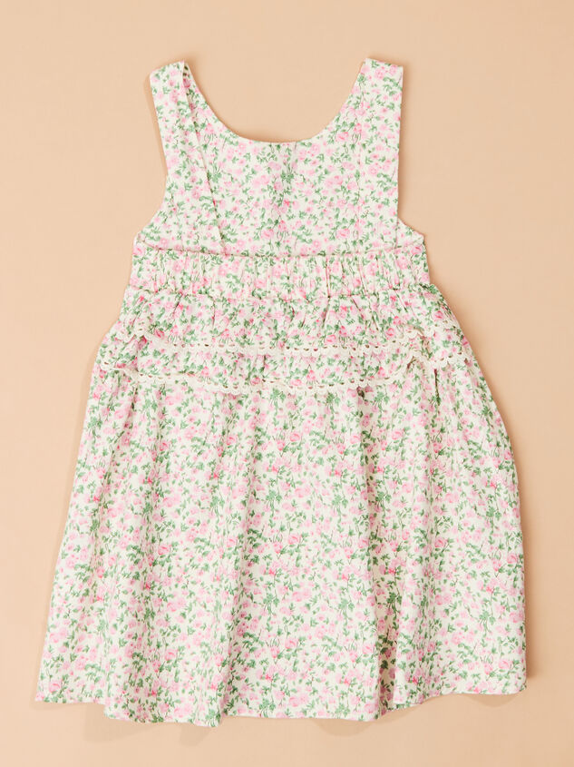 Sara Ruffle Back Floral Dress Detail 4 - TULLABEE