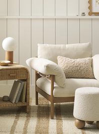 Flor Upholstered Round Stool Detail 2 - TULLABEE