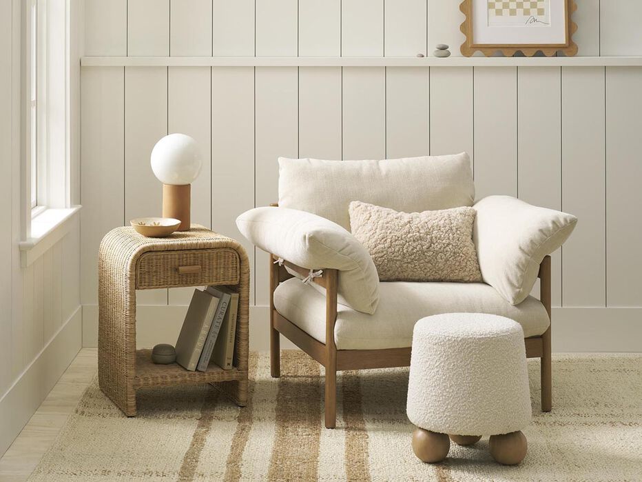 Flor Upholstered Round Stool - TULLABEE - 