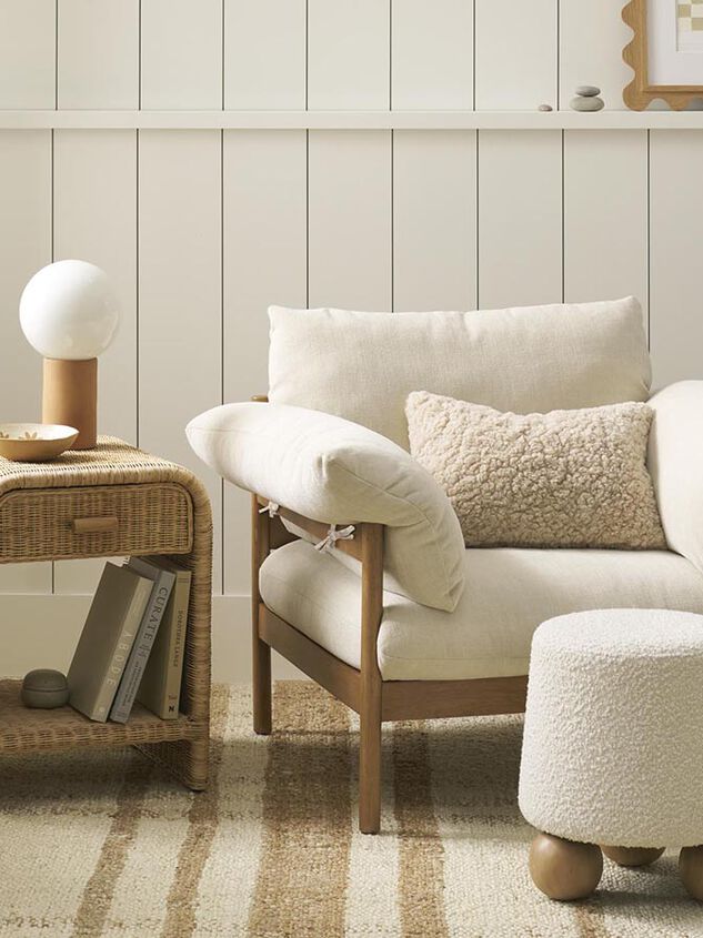 Flor Upholstered Round Stool Detail 2 - TULLABEE