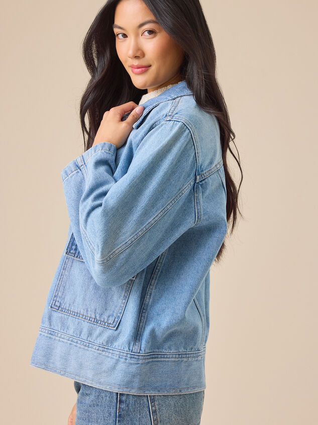 Lucia Denim Jacket Detail 5 - TULLABEE