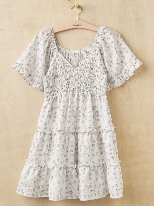 Chloe Floral Mama Dress Detail 2 - TULLABEE