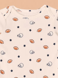 Football Star Bodysuit Detail 2 - TULLABEE
