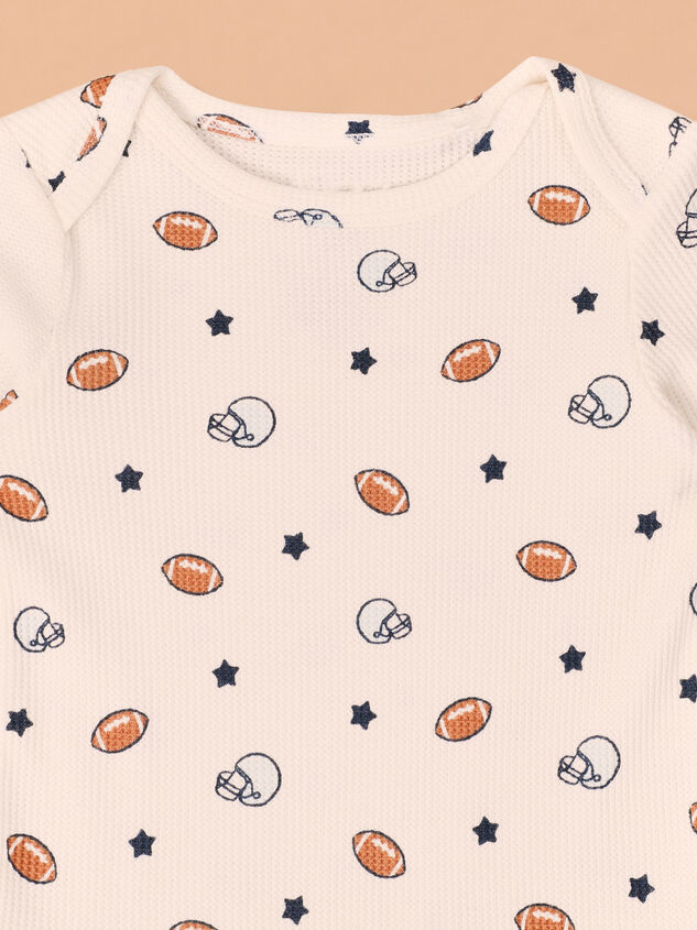 Football Star Bodysuit Detail 2 - TULLABEE