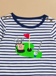 Lil Golf Pro Jumpsuit by Mudpie Detail 2 - TULLABEE