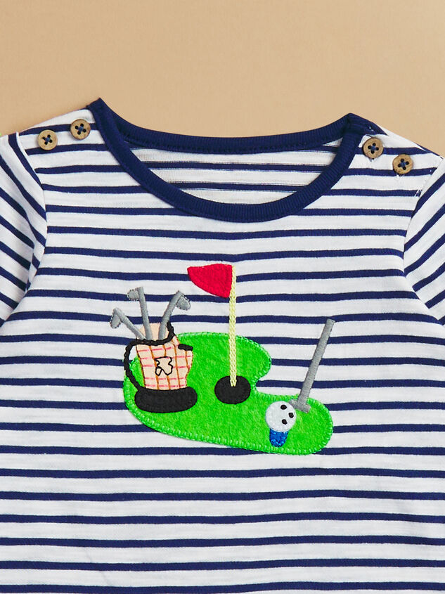 Lil Golf Pro Jumpsuit by Mudpie Detail 2 - TULLABEE