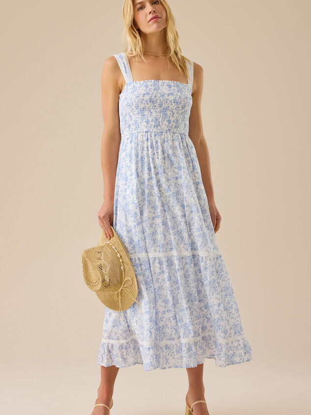 Kennedy Floral Maxi Dress Detail 2 - TULLABEE